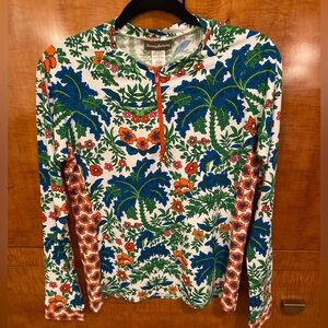 NWT Tommy Bahama Rash Guard Palm Paisley